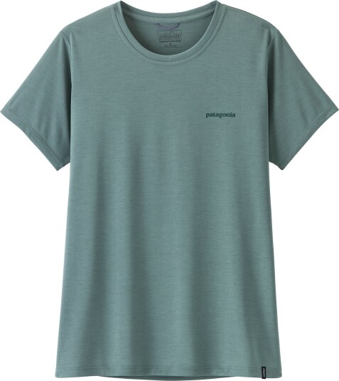 Patagonia Women"s Capilene Cool Daily Shirt Boardshort Logo Blue Sage Light Blue Sage X dye L