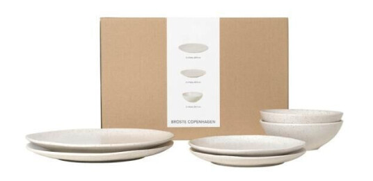 Broste Copenhagen Nordic Vanilla middagssett 6 deler kremhvit