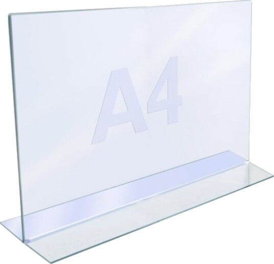 Twin Agenda Acrylic Display A4 T Stand Horizontal Twin Agenda Acrylic Display A4 T Stand Horizontal