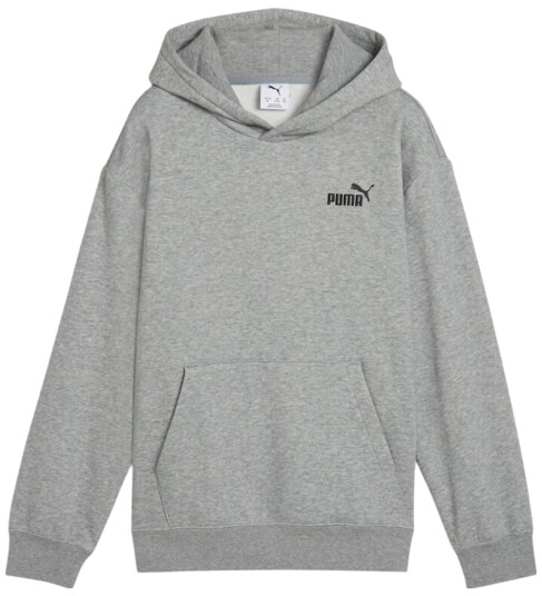 PUMA Ess Small No. 1 Logo Relaxed Hoodie Fl B - Grey - 152 PUMA Ess Small No. 1 Logo Relaxed Hoodie Fl B - Grey - 152