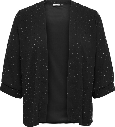 Only Carmakoma Carzeke 3/4 Cardigan med Rhinestones Svart