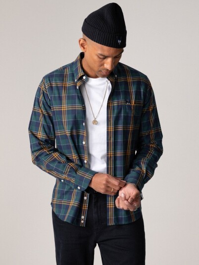 Rebeloup Plaid Flannel Shirt Grønn XXL