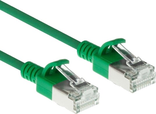 Act Green 0,15 M Lszh S/Ftp Cat6a Slank, Knekkfri Patchkabel Med Rj45 (Db7730)