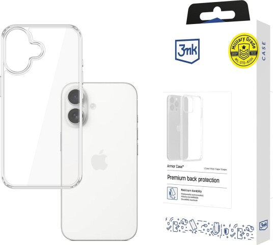 3Mk Armor Deksel for iPhone 17 Pro - Gjennomsiktig Beskyttelse
