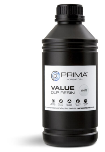 Prima PrimaCreator Value DLP / UV Resin 1000 ml hvit 7340002114453 Prima PrimaCreator Value DLP / UV Resin 1000 ml hvit 7340002114453