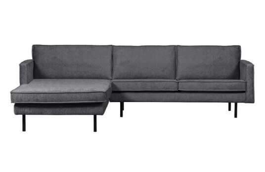 Bepurehome Rodeo Chaise Lounge Left Velvet mountain