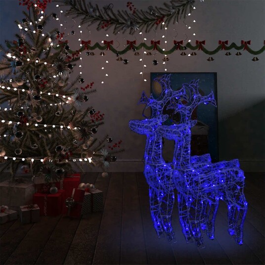 vidaXL Reinsdyr julepynt 2 stk 60x16x100 cm akryl vidaXL Reinsdyr julepynt 2 stk 60x16x100 cm akryl