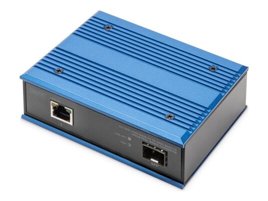 Digitus - Fibermedieomformer - 1Gbe - 1000Base-Fx, 10/100/1000Base-T - Rj-45 / Sfp (Mini-Gbic) - Opp Til 80 Km