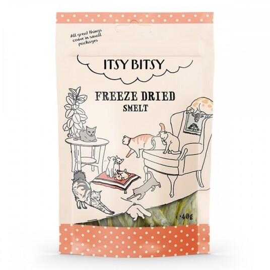 Itsybitsy Freeze Dried Fisk Til Katt