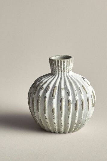 Ellos Home Vase Roaul høyde 17 cm Hvit