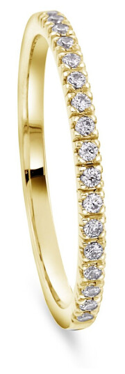 Moments by Pan Jewelry, Diamantring Promise i 585 gult gull 0,14 CT | 1,6 mm bredde
