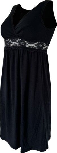 Carriwell Black Maternity & Nursing Nightie L