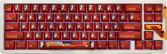 Chilkey Slice68 He Gaming Tastatur Ws Flux Clacky Rød
