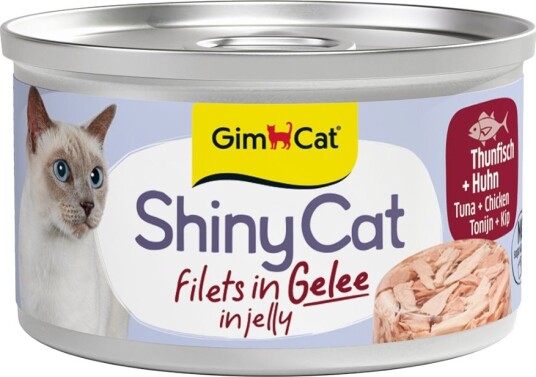 Gimcat Våtfôr Shinycat Filet I Gelé Tunfisk & Kylling 6 X 70 G