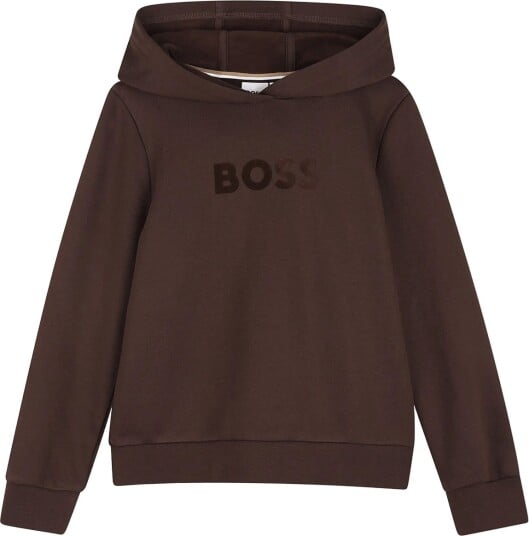 BOSS Hooded Sweatshirt Brown 140
