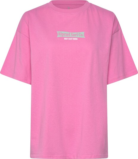 Rip Curl West Coast Heritage Tee Pink M Rip Curl West Coast Heritage Tee Pink M