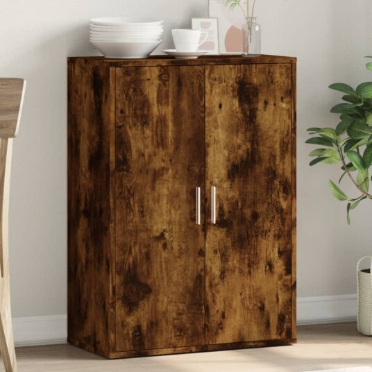  Skjenk røkt eik 60x31x84 cm konstruert tre 8721012493919