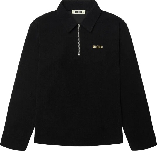 Woodbird Wbhiro Ls Jiu Zip Polo Black M