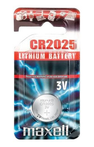 Maxell CR2025 3V Knappcellebatteri 6100 mAh Maxell CR2025 3V Knappcellebatteri 6100 mAh
