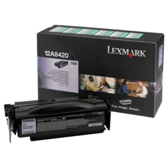 Lexmark 12A8420 Tonerkassett sort 6.000 sider return