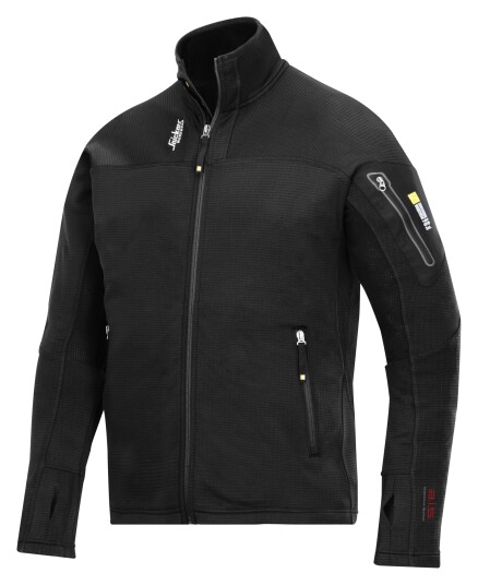 Snickers Workwear 9438 Microfleece Jakke svart XXL for Arbeid Snickers Workwear 9438 Microfleece Jakke svart XXL for Arbeid