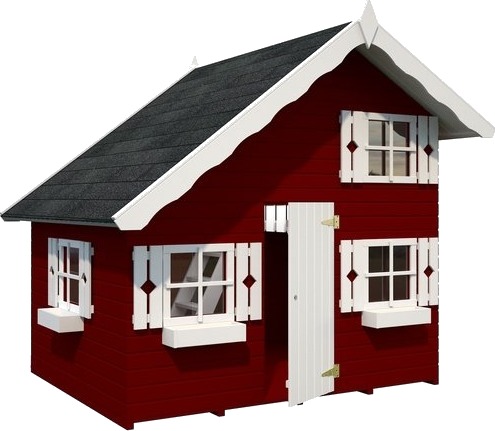 Palmako Lekehus rødhette 3,8 med hems 4,0 m2 + hems 1,2 m2 Palmako Lekehus rødhette 3,8 med hems 4,0 m2 + hems 1,2 m2