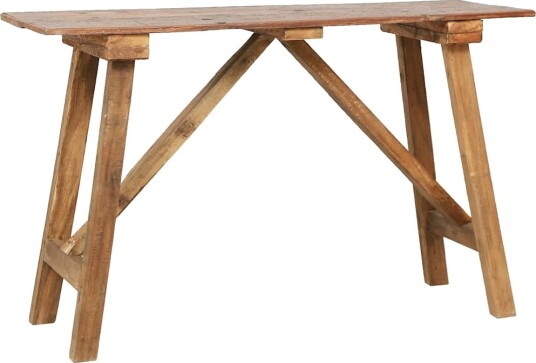 Konsollbord 130x40x80 cm blandet gjenvunnet tre 8719883684062