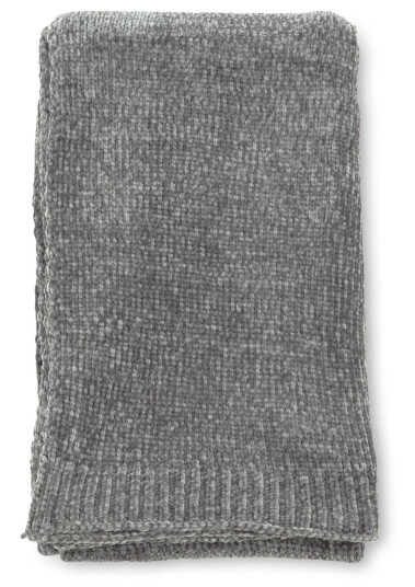 Venture Design Ally pledd Hvit/mörkgrå 170 x 130 cm Grå