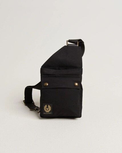 Belstaff Trailmaster Waxed Crossbody Bag Black