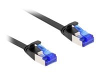 Delock Koblingskabel Rj-45 Hann Til Rj-45 Hann 1 M U/Ftp Cat 6A Uten Hindringer Flat Svart