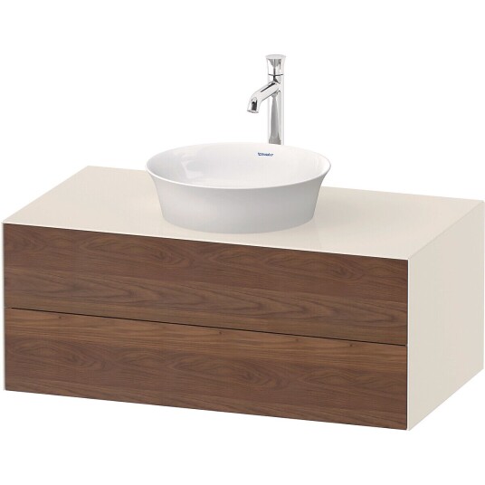 Duravit White Tulip Servantskap 2 skuf. 100x55x40,8 cm Valnøtt/Nordisk Hvit