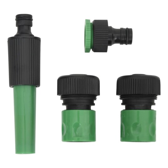 vidaXL Hageslange med monteringssett grønn 0,6" 10 m PVC vidaXL Hageslange med monteringssett grønn 0,6" 10 m PVC