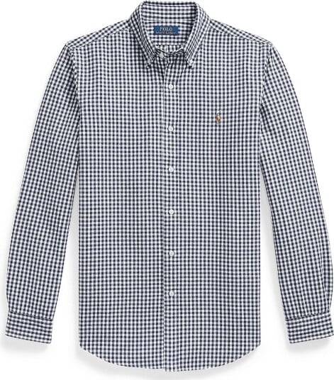 Polo Ralph Lauren Custom Fit Gingham Oxford Shirt 7523A WHITE SPRIN XXL