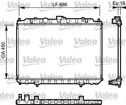 Radiator VALEO 735063