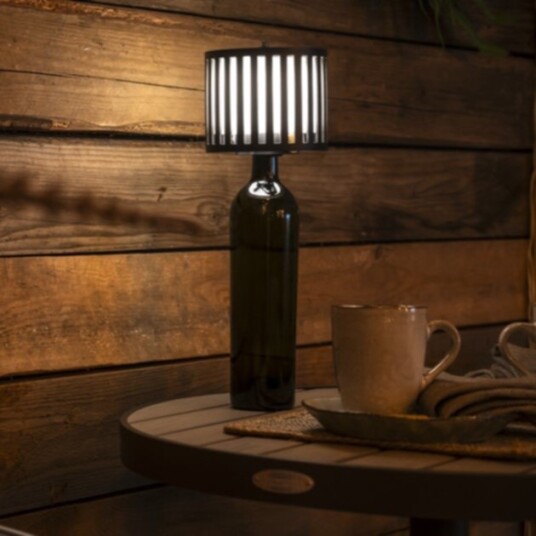 Konstsmide Bottle Bordlampe LED USB Svart 2200K/2700K dimbar Konstsmide Bottle Bordlampe LED USB Svart 2200K/2700K dimbar