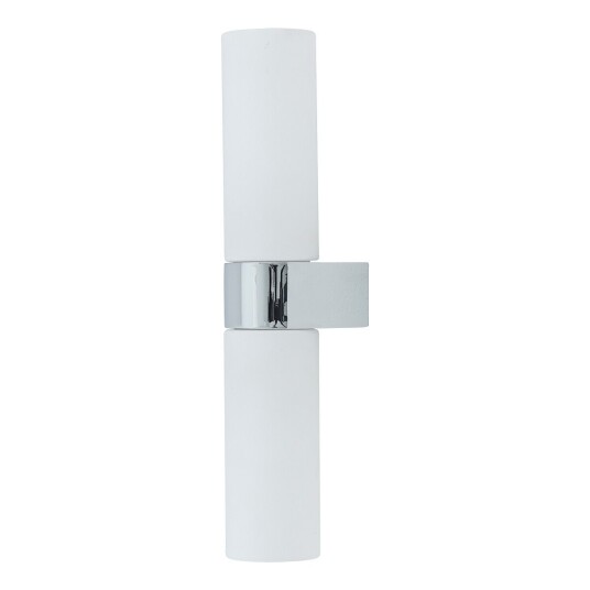 Other Brand Natalie vegglampe dobbel IP44 - Opal/Krom Other Brand Natalie vegglampe dobbel IP44 - Opal/Krom