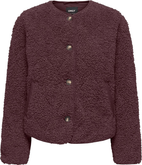 ONLY Onlines Teddy Jacket Cc Otw Burgundy L