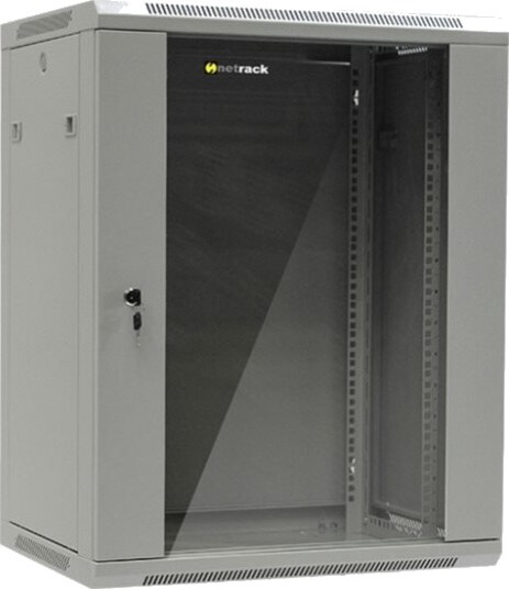 Netrack Rack Skap Veggmonterbar Grå 15U 19" Netrack Rack Skap Veggmonterbar Grå 15U 19"