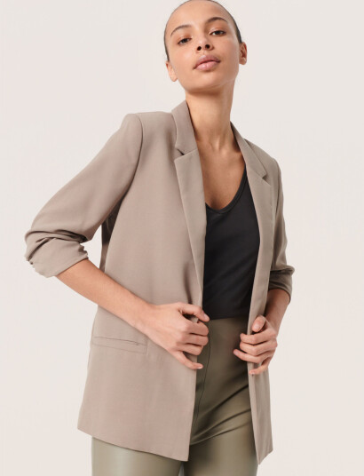 Soaked in Luxury Slshirley Blazer - Beige - XXL Soaked in Luxury Slshirley Blazer - Beige - XXL