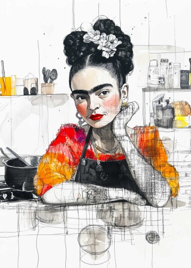 Plakat Frida Kahlo Portrett