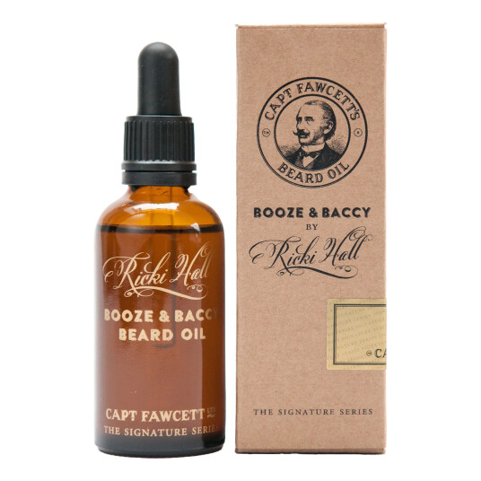 Captain Fawcett Ricki Hall's Booze & Baccy Beard Oil Captain Fawcett Ricki Hall's Booze & Baccy Beard Oil