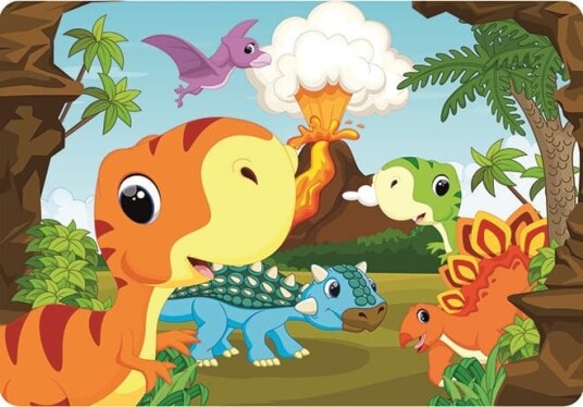 Dinosaurie placemat 43x28 cm Perfekt för barnens matstunder!