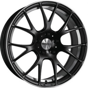 MONACO WHEELS MIRABEAU Matt Black Polished MONACO WHEELS MIRABEAU Matt Black Polished