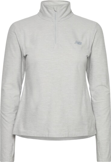 New Balance Sport Essentials Space Dye 1/4 Zip Grey XS