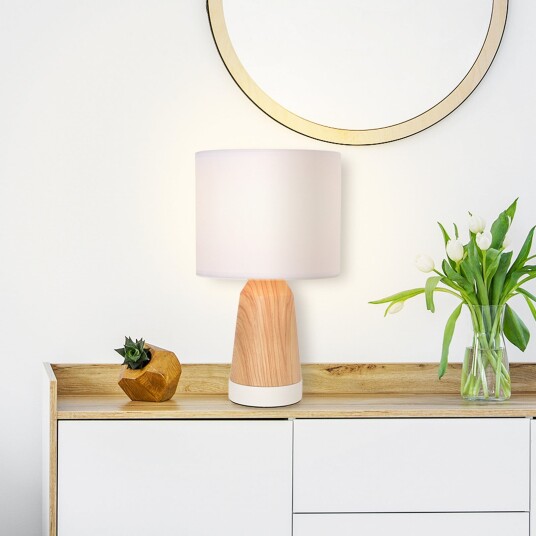 Bordlampe COREP Baltik Hvit Stue Metall 33 Hvit