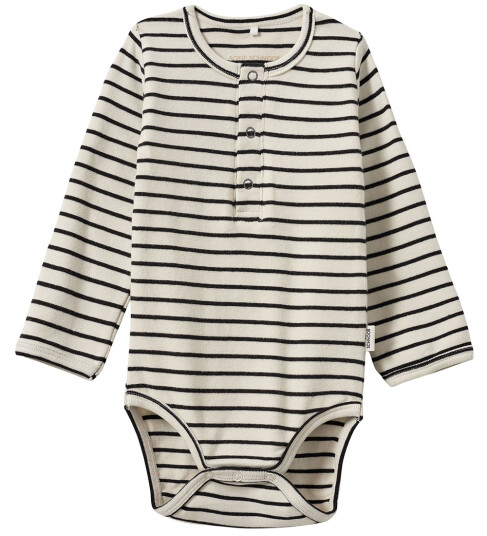 Sofie Schnoor Body L/æ   Samuelsb   Black Striped   Sofie Schnoor   56   Langermet Body Hvit Svart