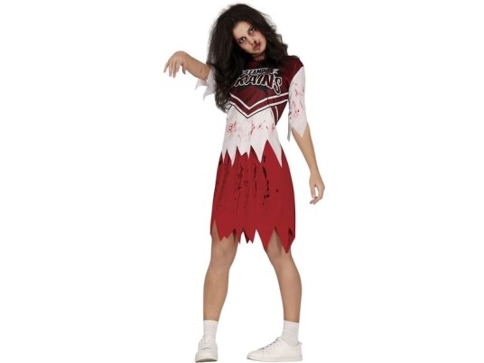 Fiesta Zombie Cheerleader Kostume Fiesta Zombie Cheerleader Kostume