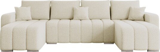 Zulueta 4 seters sovesofa med dobbel divan   beige