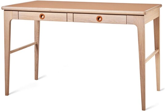 Mavis - Höllviken Skrivbord Vitpigmenterad Ek Skrivebord Martina Elgemark Tre Farget Mdf/lær/tre