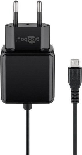 GOOBAY Universal Goobay power adapter with a micro-USB cable - Black